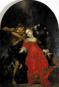 The martyrdom of the St. Apolonia a Michal Leopold Willmann