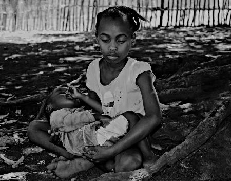 children in nosy sakatia island Madagascar