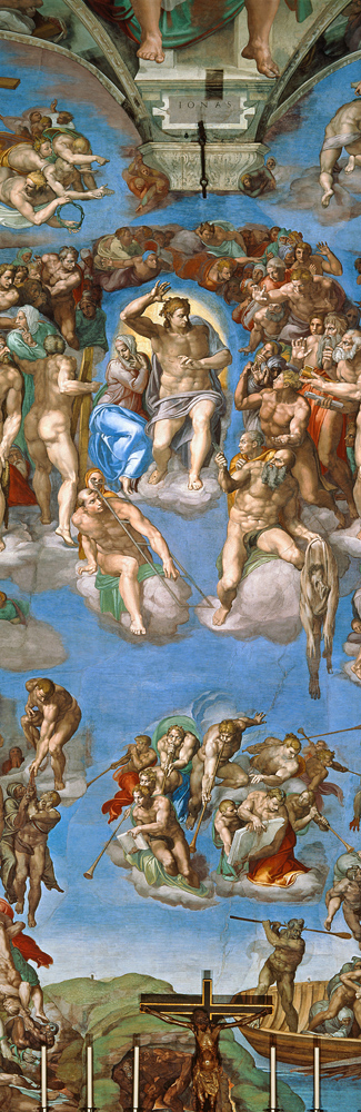 The Last Judgement - Sistine Chapel, ceiling fresco, detail a Michelangelo Buonarroti