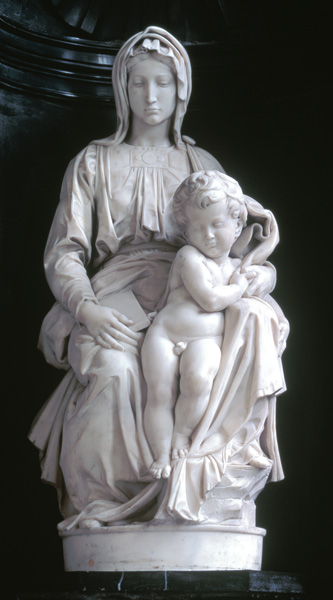 Madonna and Child, commissioned in 1505 by Jan van Moescroen given to the church in 1514 or 1517 a Michelangelo Buonarroti