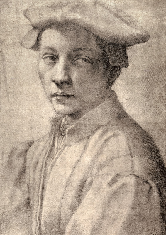 Portrait Study of a Young Boy a Michelangelo Buonarroti