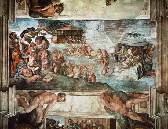 Il diluvio a Michelangelo Buonarroti