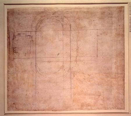 Architectural Drawing a Michelangelo Buonarroti