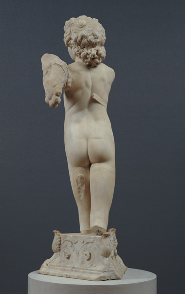 Back view of the 'Manhattan' Cupid a Michelangelo Buonarroti