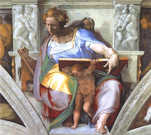 (Daniel part a Sistine chapel) a Michelangelo Buonarroti