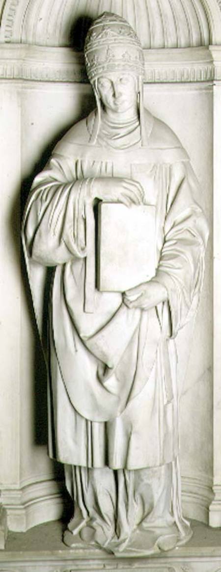St. Gregory (c.540-604) from the Piccolomini altar a Michelangelo Buonarroti