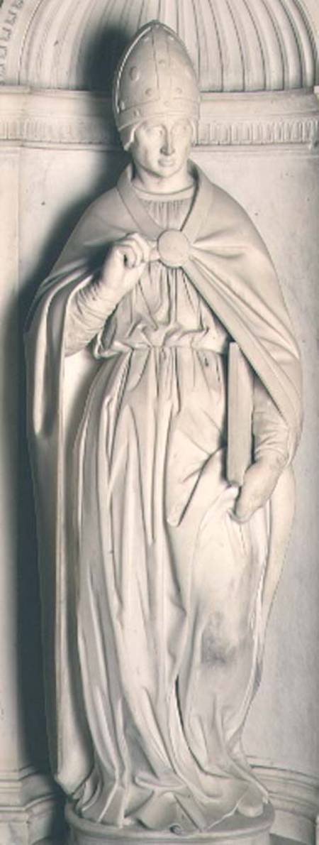 St. Pius, from the Piccolomini altar a Michelangelo Buonarroti