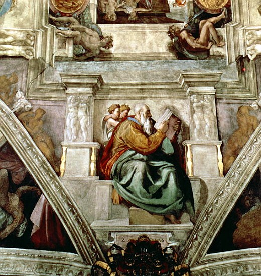 Sistine Chapel Ceiling, 1508-12 (detail of 177197) a Michelangelo Buonarroti