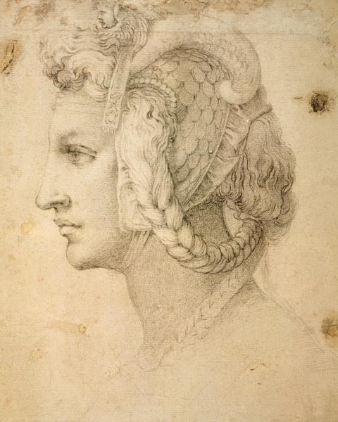 Studio di testa a Michelangelo Buonarroti