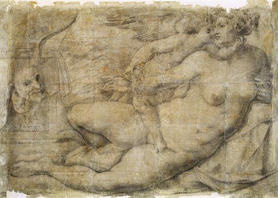 Venus with Cupid a Michelangelo Buonarroti