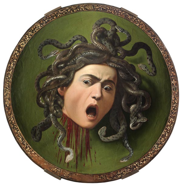 Caravaggio / Head of Medusa / c.1598 a Michelangelo Caravaggio