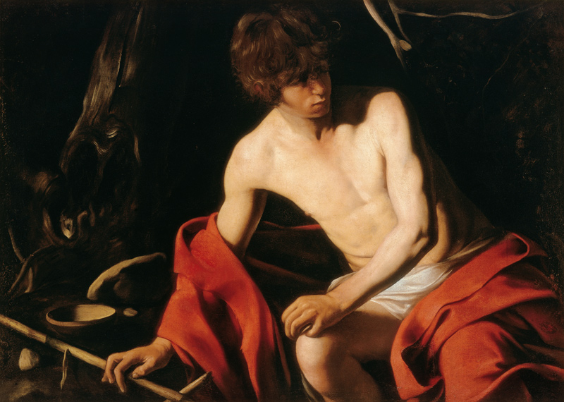 Caravaggio / John the Baptist / c.1603 a Michelangelo Caravaggio
