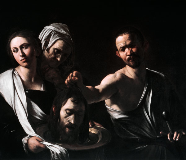 Salome Receives the Head of Saint John the Baptist a Michelangelo Caravaggio