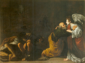 Die Befreiung des Hl. Petrus. a Michelangelo Caravaggio