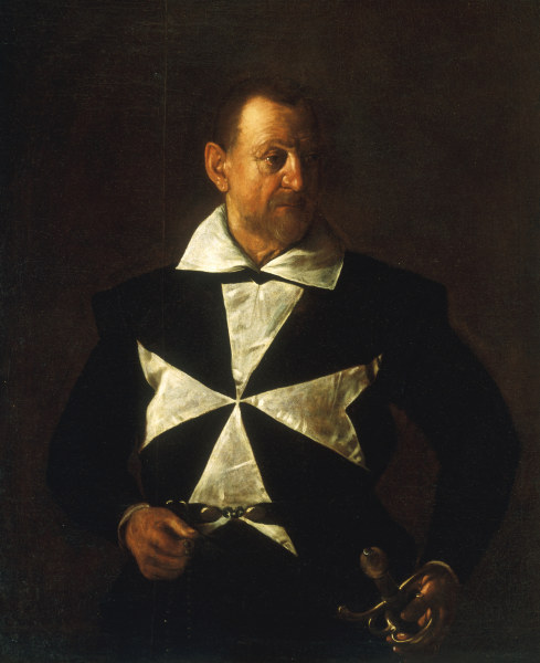 Caravaggio, Portrait of Knight of Malta a Michelangelo Caravaggio