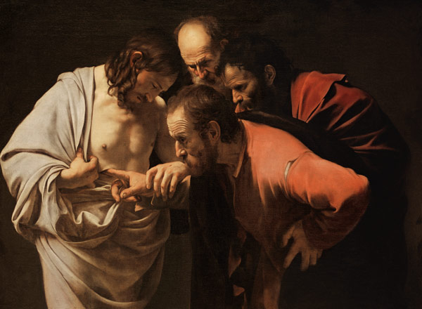 Incredulità di San Tommaso a Michelangelo Caravaggio