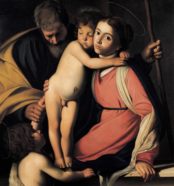 The Holy Family with John the Baptist as a Boy a Michelangelo Caravaggio