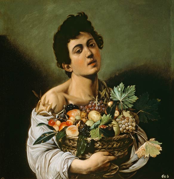 Youth with a Basket of Fruit a Michelangelo Caravaggio