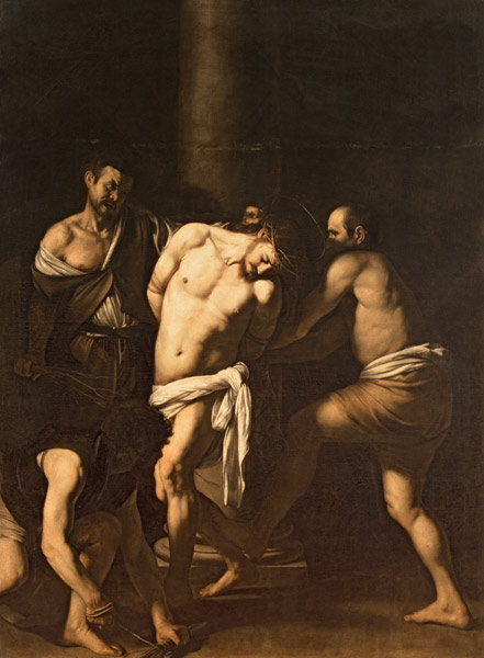Caravaggio, The Flagellation of Christ a Michelangelo Caravaggio
