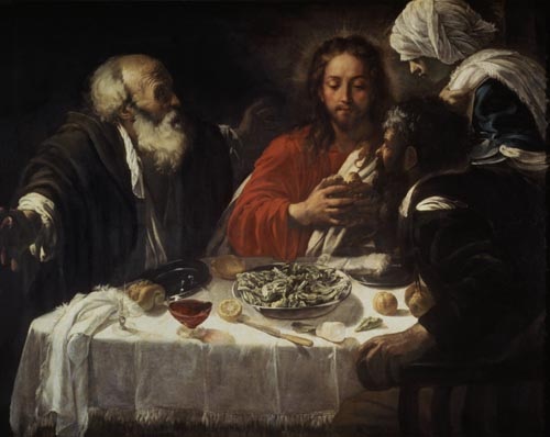 The Supper at Emmaus a Michelangelo Caravaggio