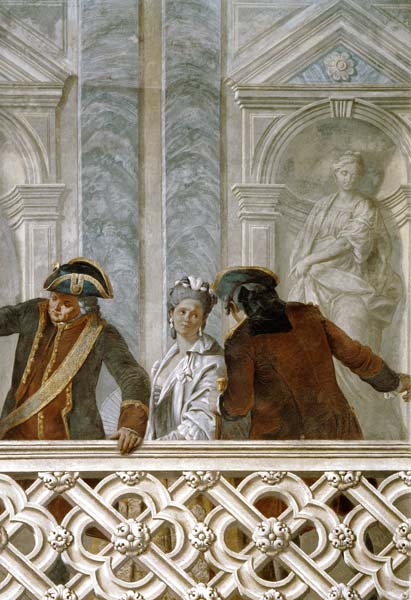 Group of three notaries a Michelangelo Morlaiter