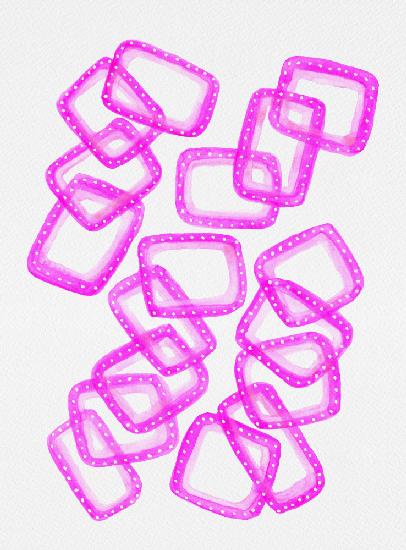 Pink Rectangle Chain