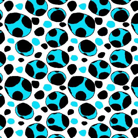 Turquoise Spotty Retro