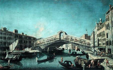 The Rialto Bridge, Venice a Michele Marieschi