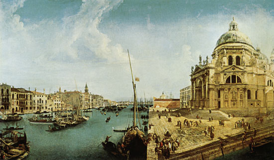 Entrance to the Grand Canal and Santa Maria della Salute, Venice a Michele Marieschi