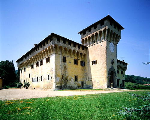 Villa Medicea di Cafaggiolo, begun 1451 (photo) a Michelozzo  di Bartolommeo