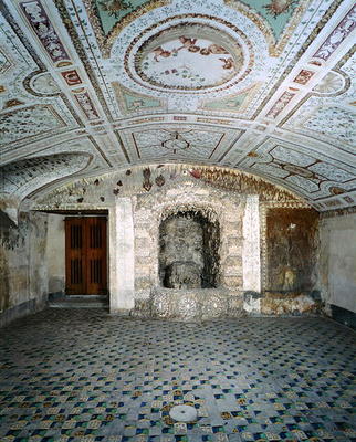 Interior view of the cellar, Villa Medicea di Careggi (photo) a Michelozzo  di Bartolommeo