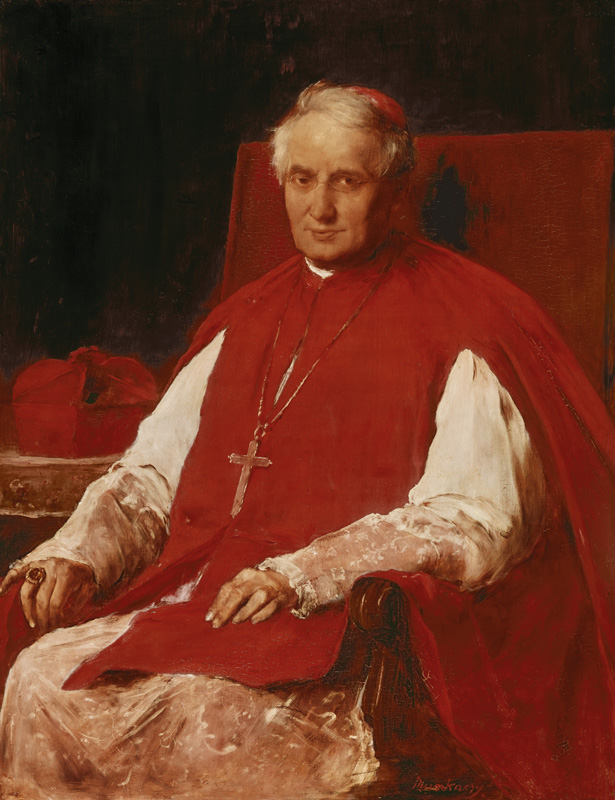 Portrait of the cardinal Haynald. a Mihály Munkácsy