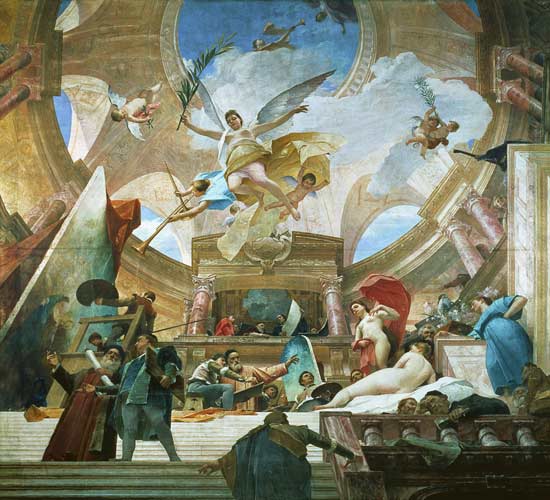 Apotheosis of the Renaissance  (for study see 70757) a Mihály Munkácsy