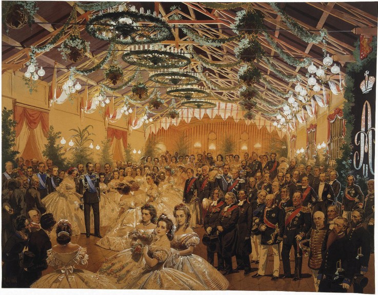 Ball in Honour of Alexander II Arranged in Helsingfors in September 1863 on the Premises of the Rail a Mihaly von Zichy