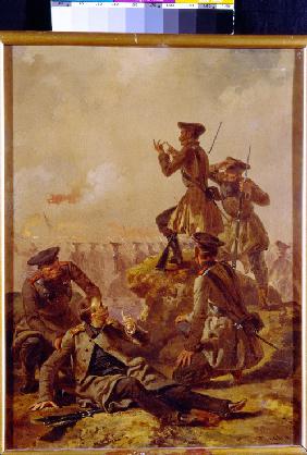 A scene from the Crimean War (1853-1856)