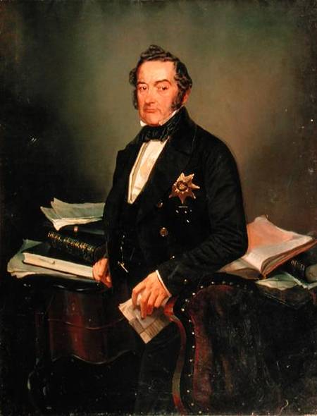 Portrait of Senator Ivan Tolstoy (1792-1854) a Mihaly von Zichy