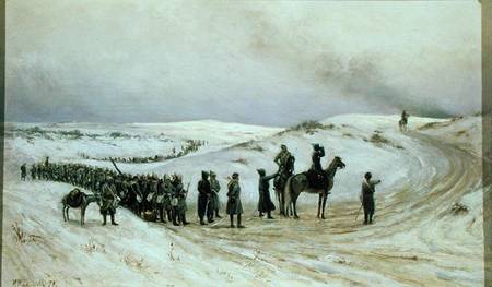 Bulgaria, a scene from the Russo-Turkish War of 1877-78 a Mikhail Malyshev