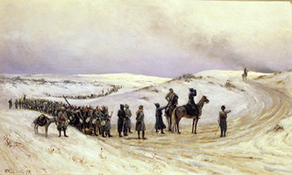 In Bulgarien. Szene aus dem russisch-türkischen Krieg 1877-1878 a Mikhail Malyshev