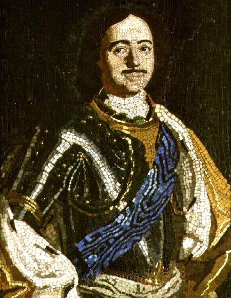 Portrait of Peter I a Mikhail Vasilievich Lomonosov
