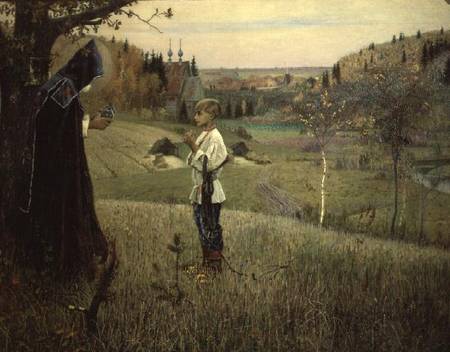 The Vision of the Young Bartholomew a Mikhail Vasilievich Nesterov