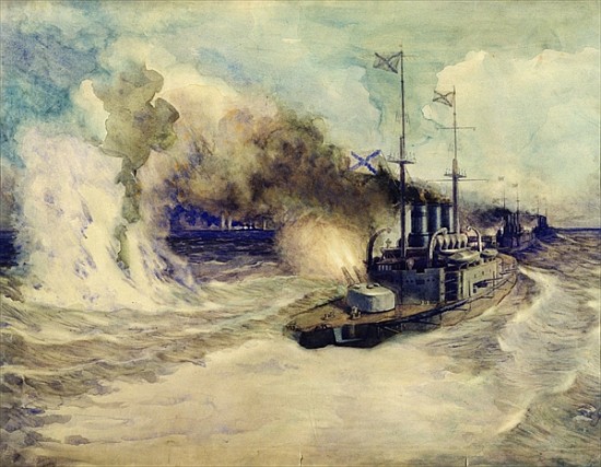 The battle between the Black Sea Fleet and the armoured cruiser Goeben on the 5th November 1914 a Mikhail Mikhailovich Semyonov