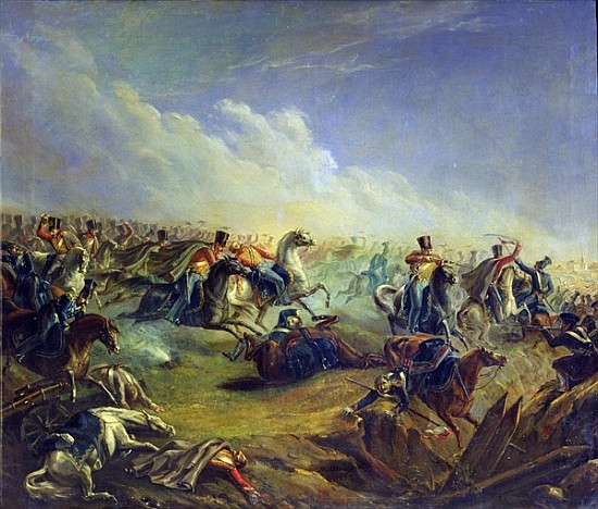 The Guard hussars attacking near Warsaw on August 26th, 1831 a Mikhail Yuryevich Lermontov