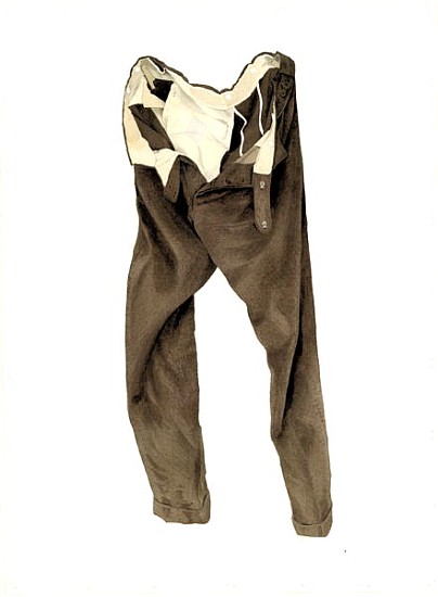 Brown Corduroy Trousers (Michael) 2003 (w/c on paper)  a Miles  Thistlethwaite