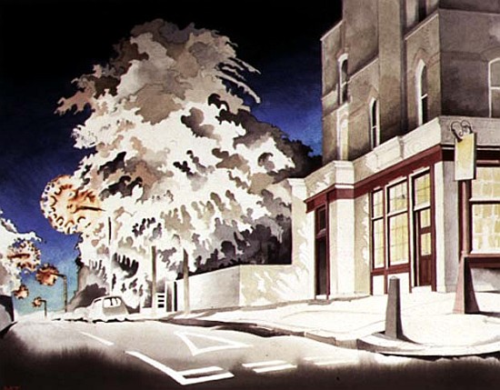 The Palmerston: Gateway to Chetwynd Road, 1998 (w/c on paper)  a Miles  Thistlethwaite