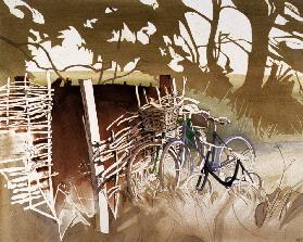 Decrepit Essex Bicycles (w/c on paper) 