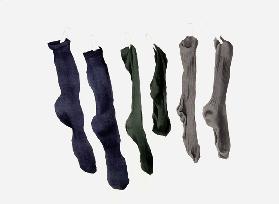 Six Socks, 2003 (w/c on paper) 