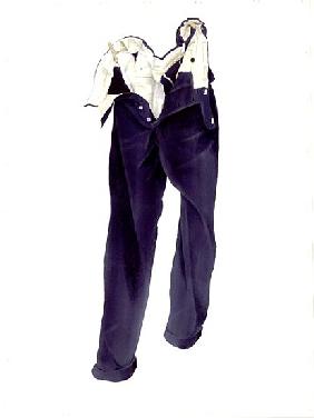 Blue Corduroy Trousers (Humphrey) 2004 (w/c on paper) 
