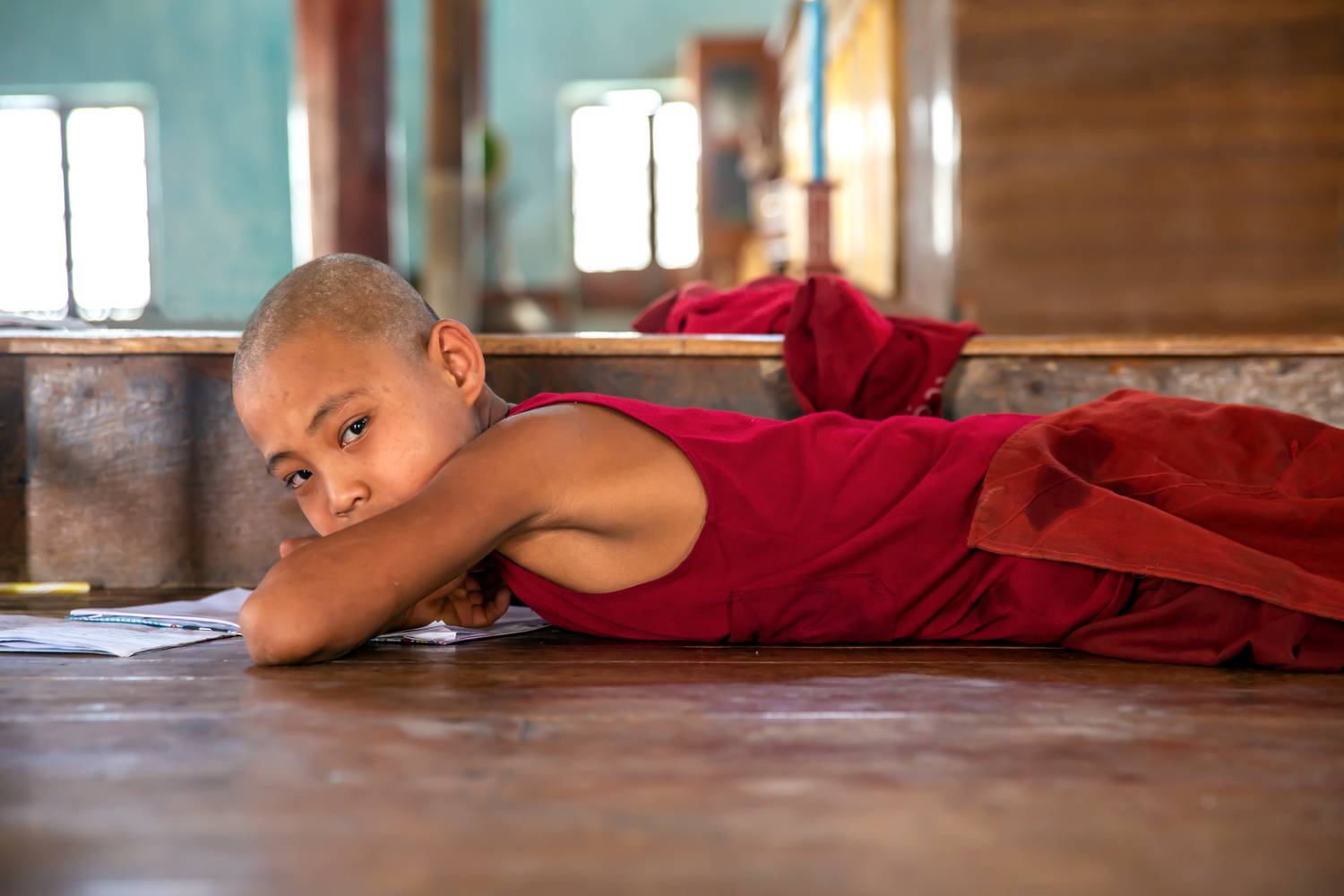 Buddhistischer Mönch in Myanmar, Asien a Miro May