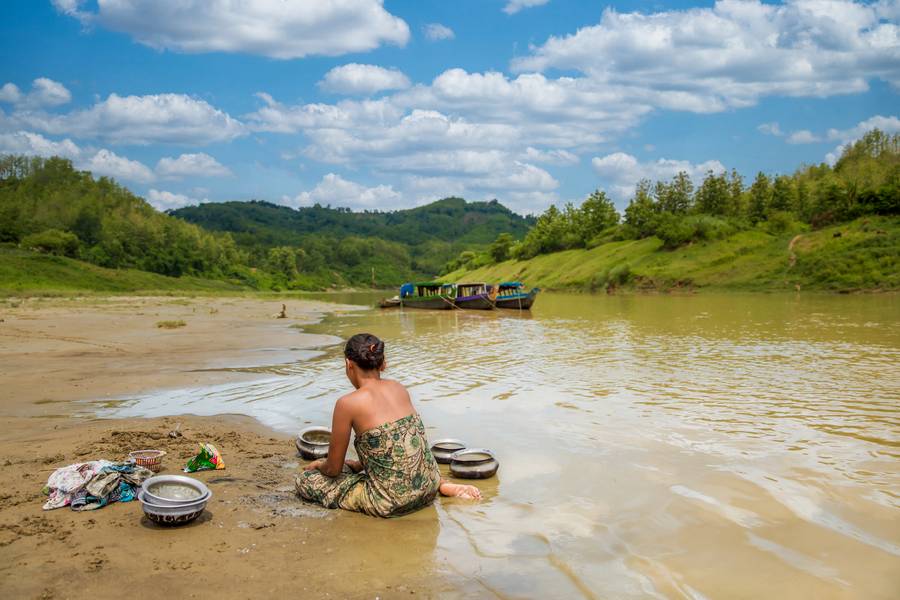 Leben am Fluss in Bangladesch, Asien a Miro May