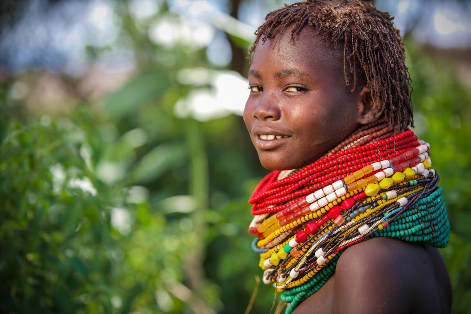 Portrait einer Frau aus Äthiopien, Afrika. a Miro May